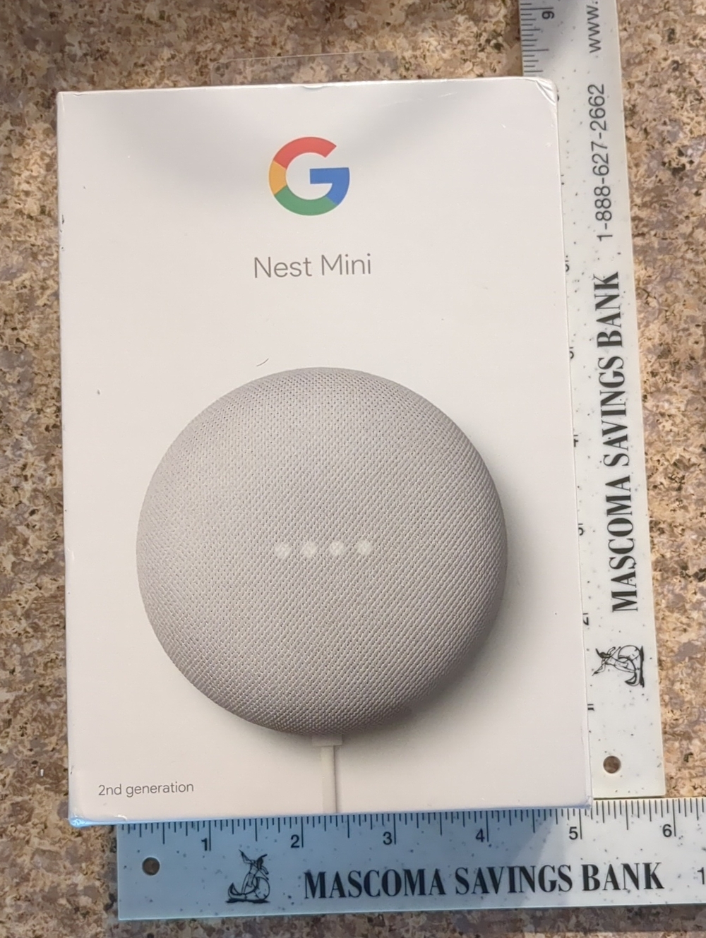 NIB Google Nest Mini 2nd Generation (Chalk) - Sealed Box - Picture 8 of 13
